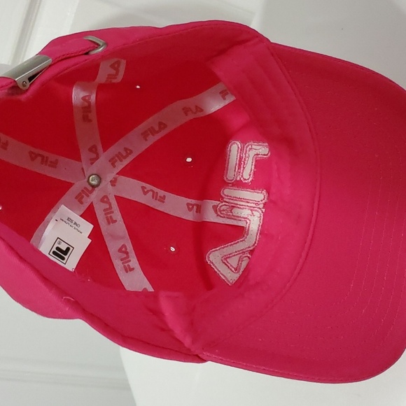 FILA HOT PINK ADJUSTABLE BASEBALL CAP HAT - Picture 5 of 7